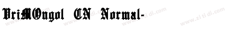 VriMOngol CN Normal字体转换